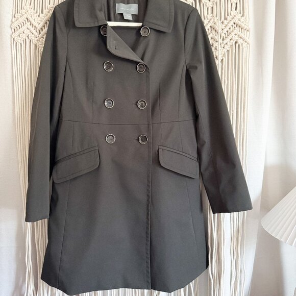 Ann Taylor Double Breasted Jacket Chocolate Brown Size Small GUC - Picture 1 of 7